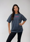 Unisex Short Sleeve T-shirt in Grey/Blue