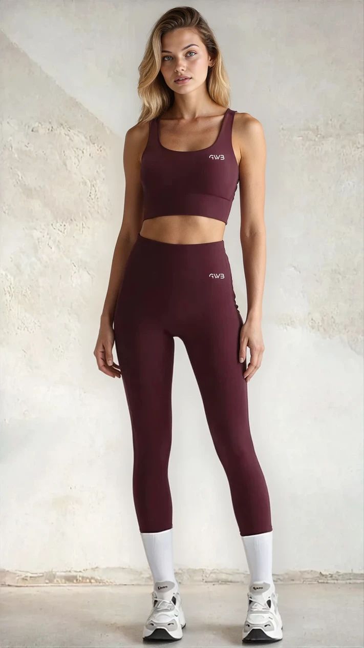 The Flex leggings in Burgundy