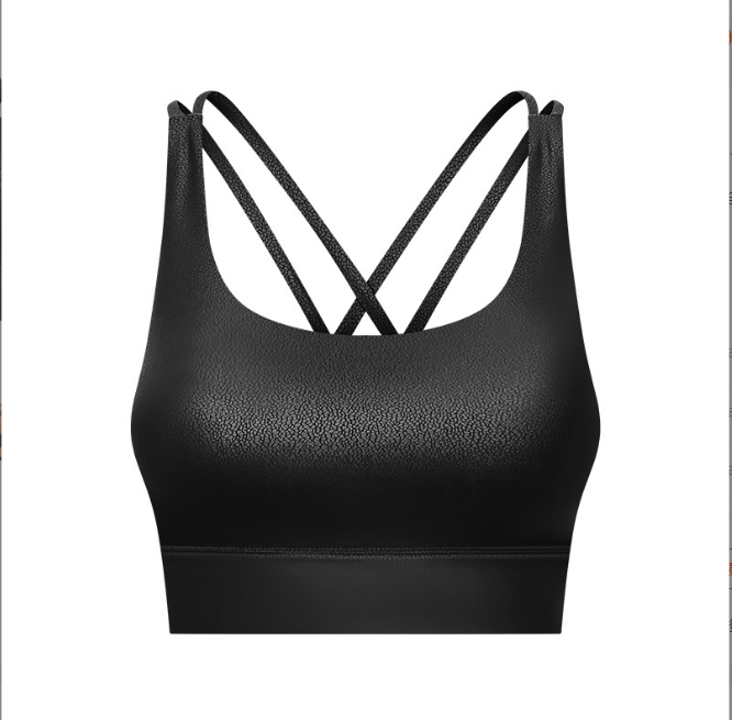 The Narla LEATHER Look Sports Bra